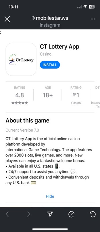 Fake App Screenshot