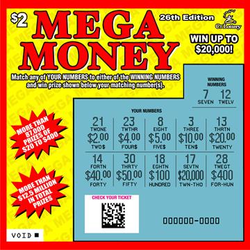 MEGA MONEY 26TH EDITION rollover image