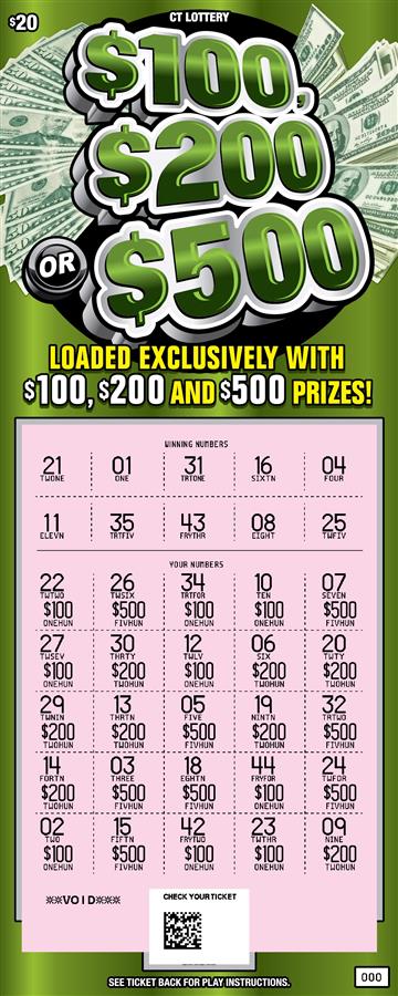 $100, $200 or $500 rollover image
